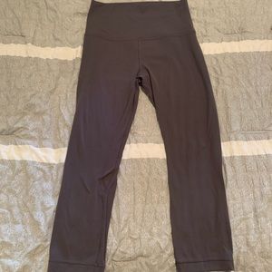 lululemon grey/purple crop size 6